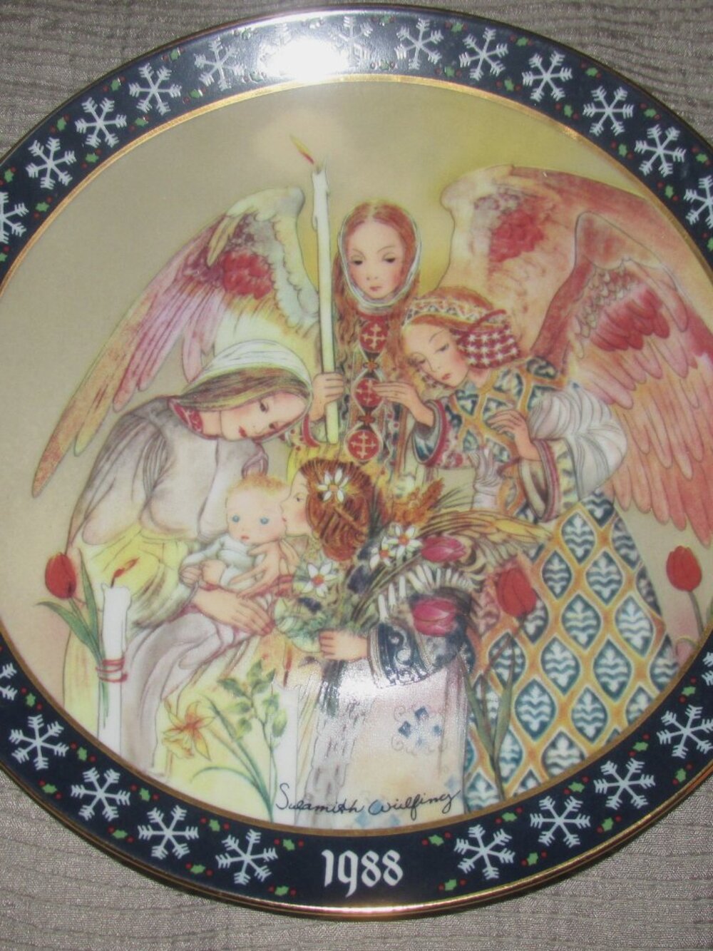 Sulamith Wulfing Christmas Plate 1987 Christmas Angles